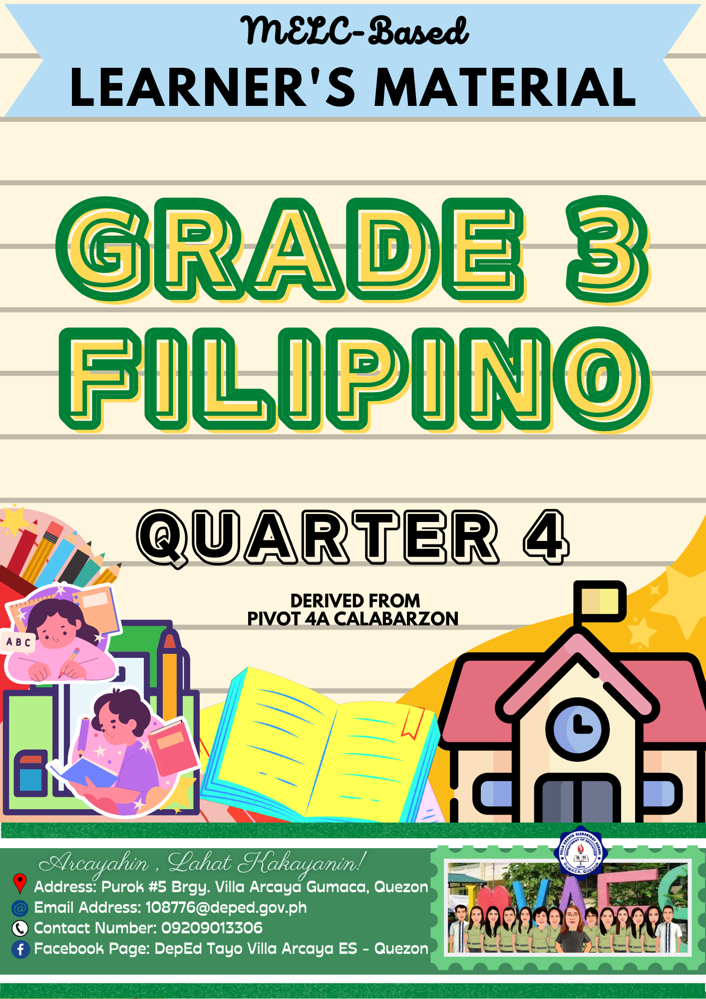 FILIPINO 3 - IKAAPAT NA MARKAHAN